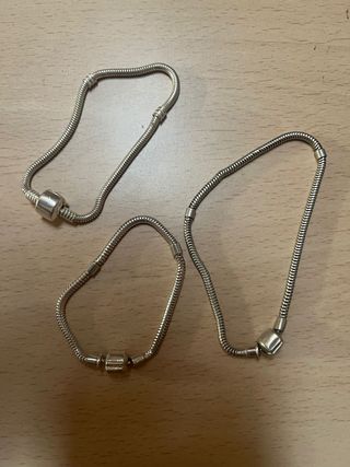 Lote Charms estilo Pandora de plata ley