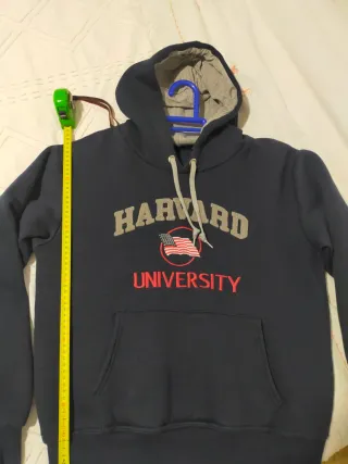 Sudadera Harvard niño XL azul/gris