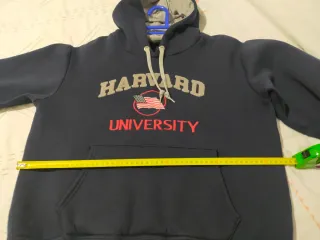 Sudadera Harvard niño XL azul/gris