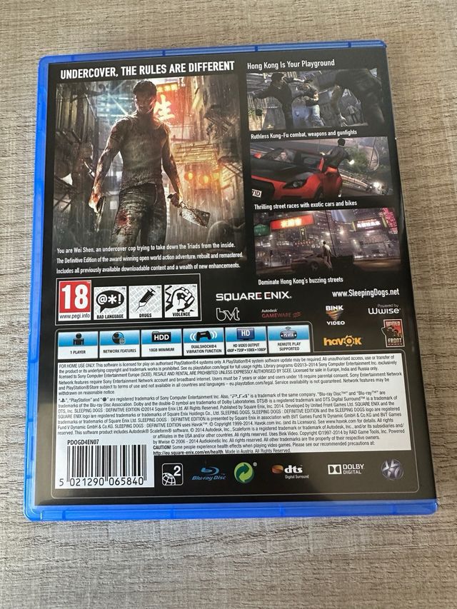 Sleeping Dogs Definitive Edition PS4