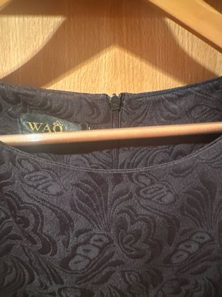 Vestido negro estampado