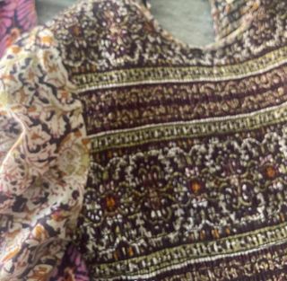 Vestido boho largo multicolor