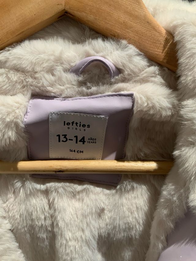 Chubasquero Lefties Talla 13-14 con pelo sintético