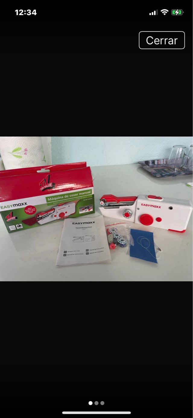 Máquina de coser portátil Easymaxx