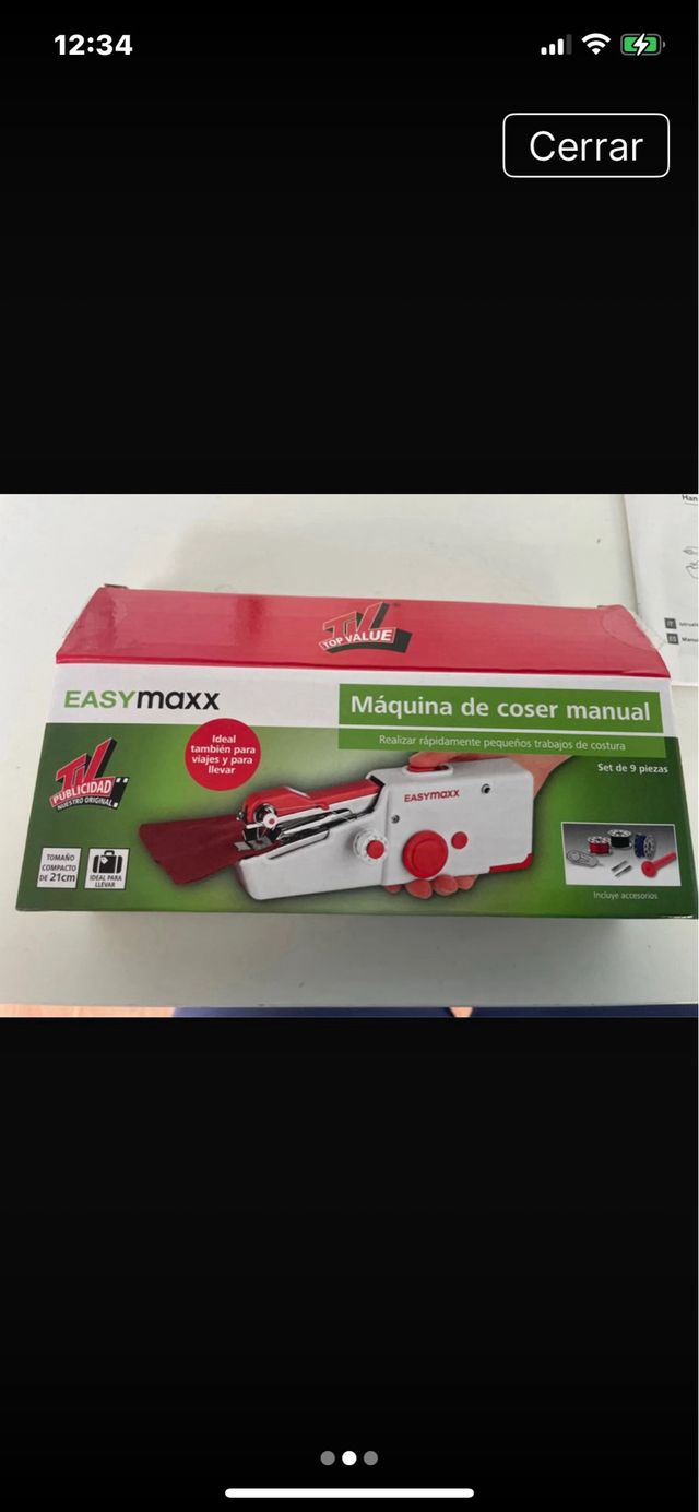 Máquina de coser portátil Easymaxx