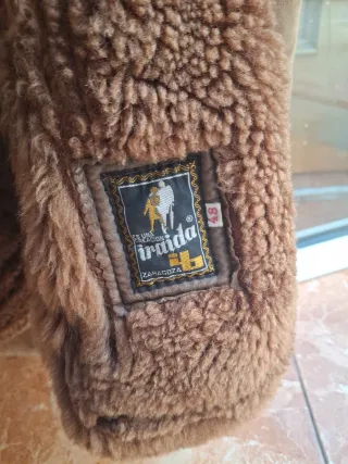 Abrigo piel de oveja marrón