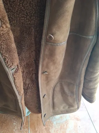 Abrigo piel de oveja marrón