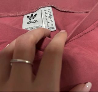 Leggings Adidas Rojo con Rayas Blancas