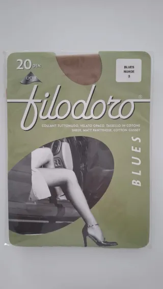 Collant Filodoro 20 Den Beige Taglia 3