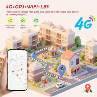 Orologio Smart Bambino/Bambina 4G GPS Rosa