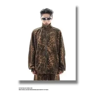 Conjunto deportivo estampado leopardo,S,M,L,XL