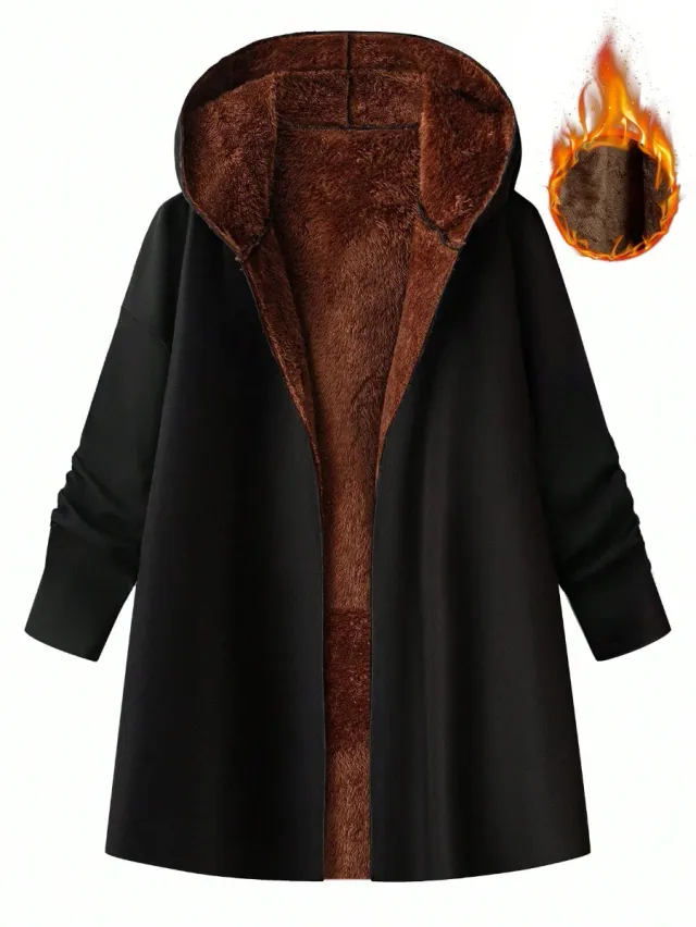 Chaqueta con forro polar y capucha