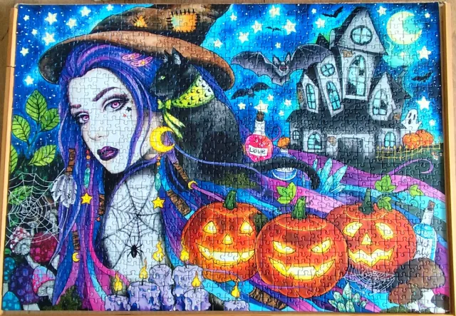Puzzle Ravensburger 1000 piezas Bruja Halloween