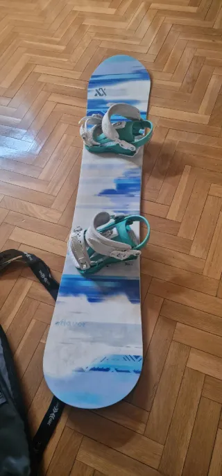 Tabla Snow + Fijaciones + Funda