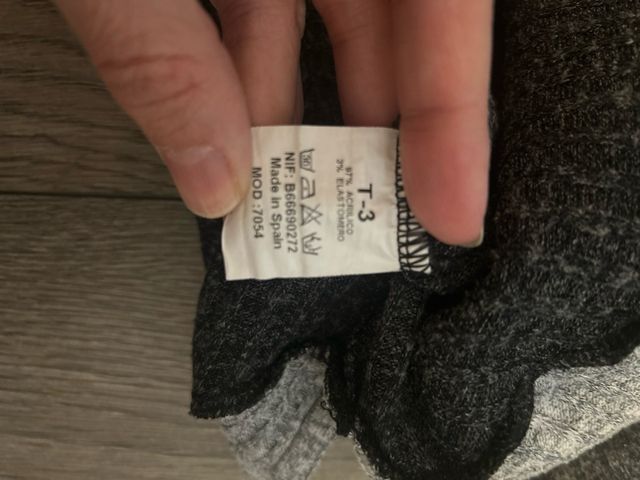 Jersey gris y negro talla L/XL