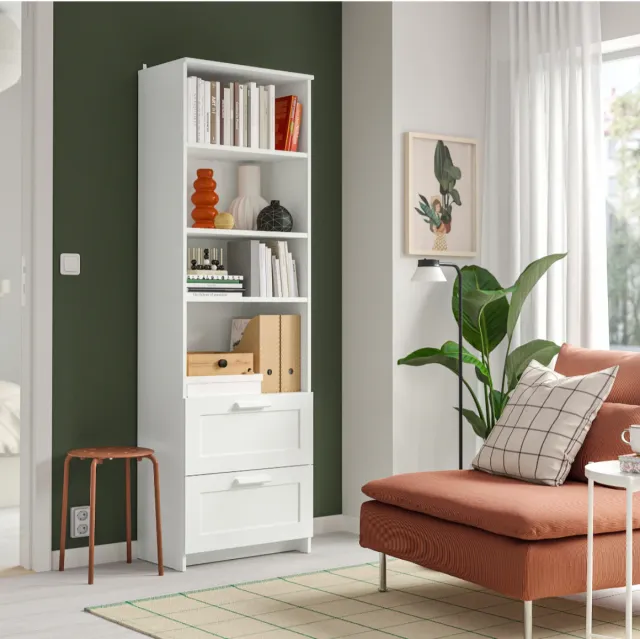 Librería Brimnes Ikea Blanca