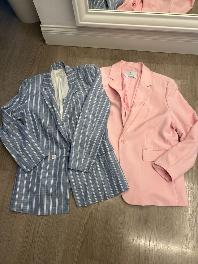 2 Americanas Mujer Azul y Rosa