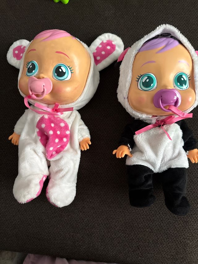 Bebés Llorones Panda y Conejito