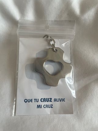 Llavero Regalo Cruz Corazón