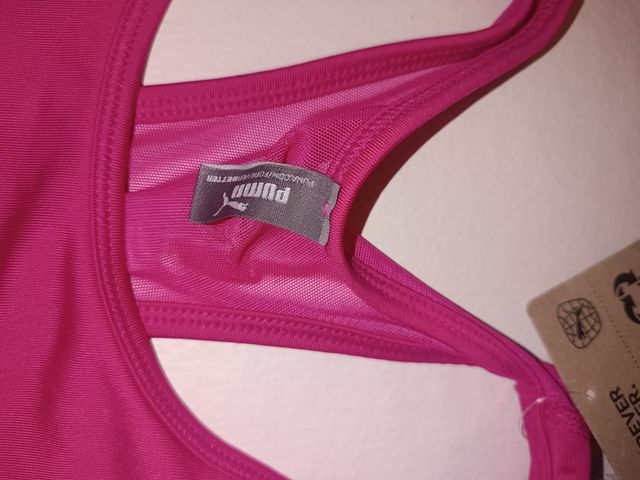 Top sportivo Puma rosa taglia S
