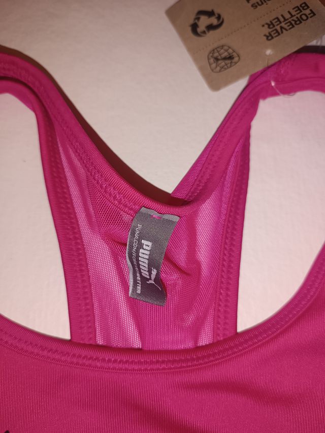 Top sportivo Puma rosa taglia S