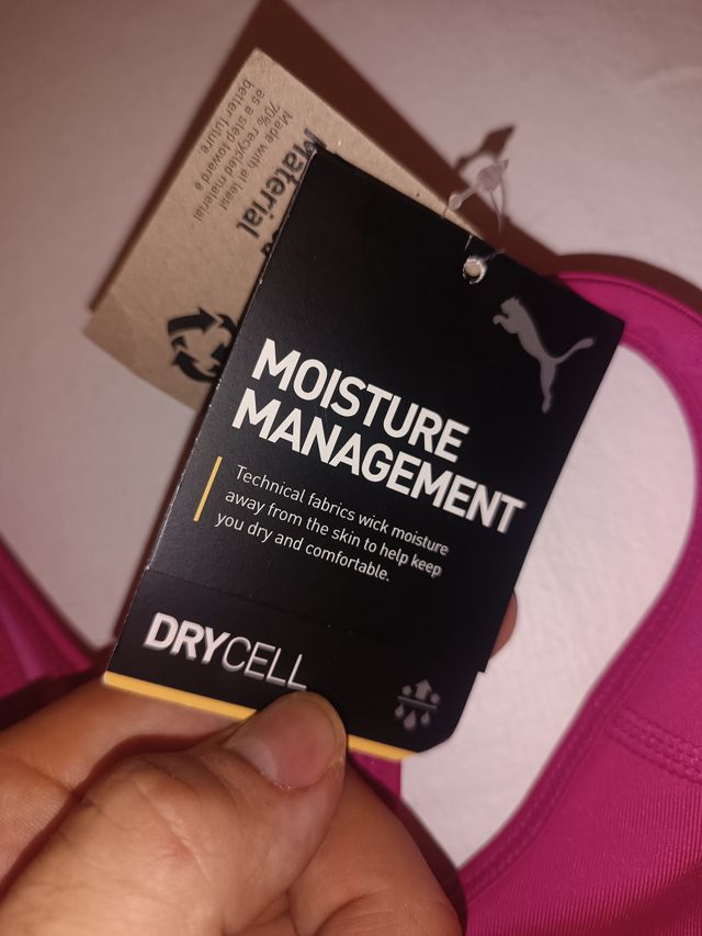 Top sportivo Puma rosa taglia S