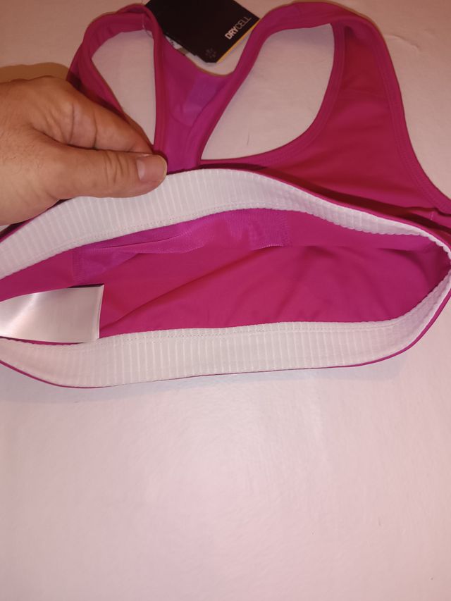 Top sportivo Puma rosa taglia S