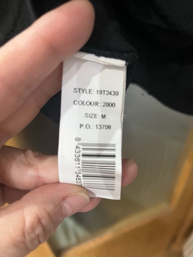 Camiseta Desigual Negra Corazón Rojo Talla M