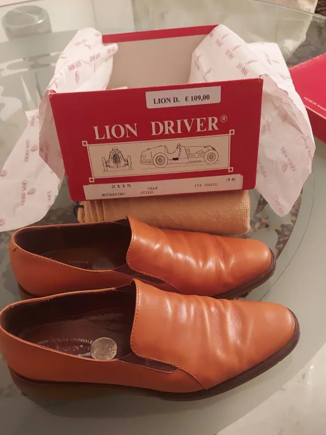 Mocassini Lion Driver donna marrone