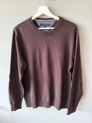 Jersey Tommy Hilfiger Marrón Hombre Original