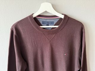 Jersey Tommy Hilfiger Marrón Hombre Original