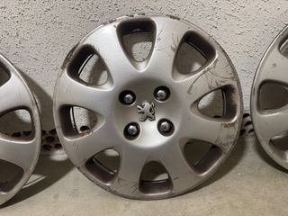 3 Tapacubos Peugeot Originales 406 de 15 pulgada
