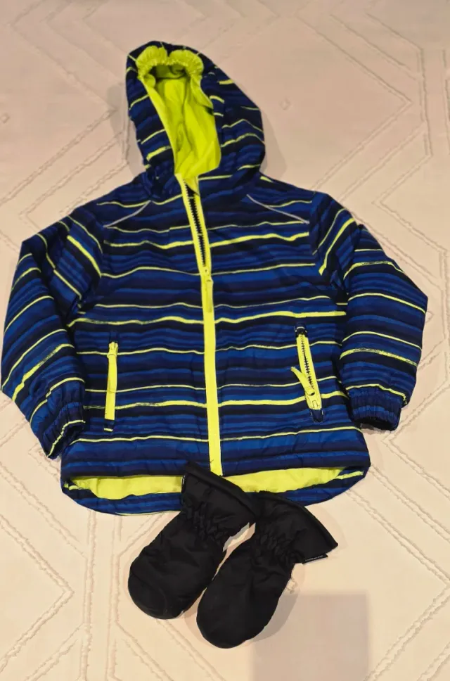 Conjunto Ropa Nieve Niño Chaqueta y Guantes