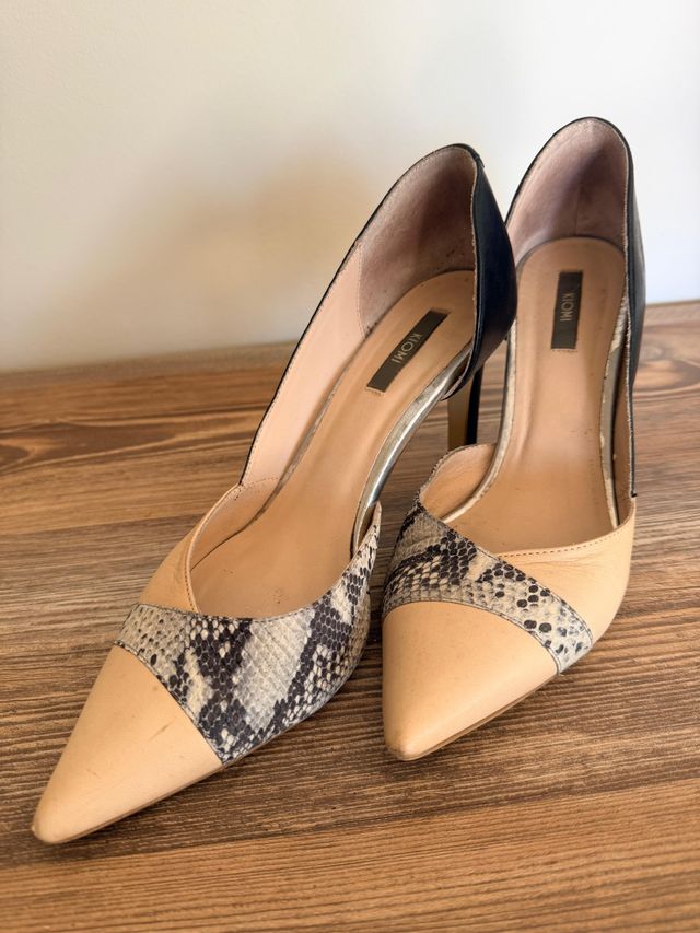 Tacones Kiomi Bicolor Piel Talla 39