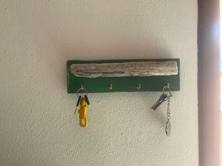 Porta chiavi da parete green