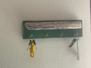 Porta chiavi da parete green