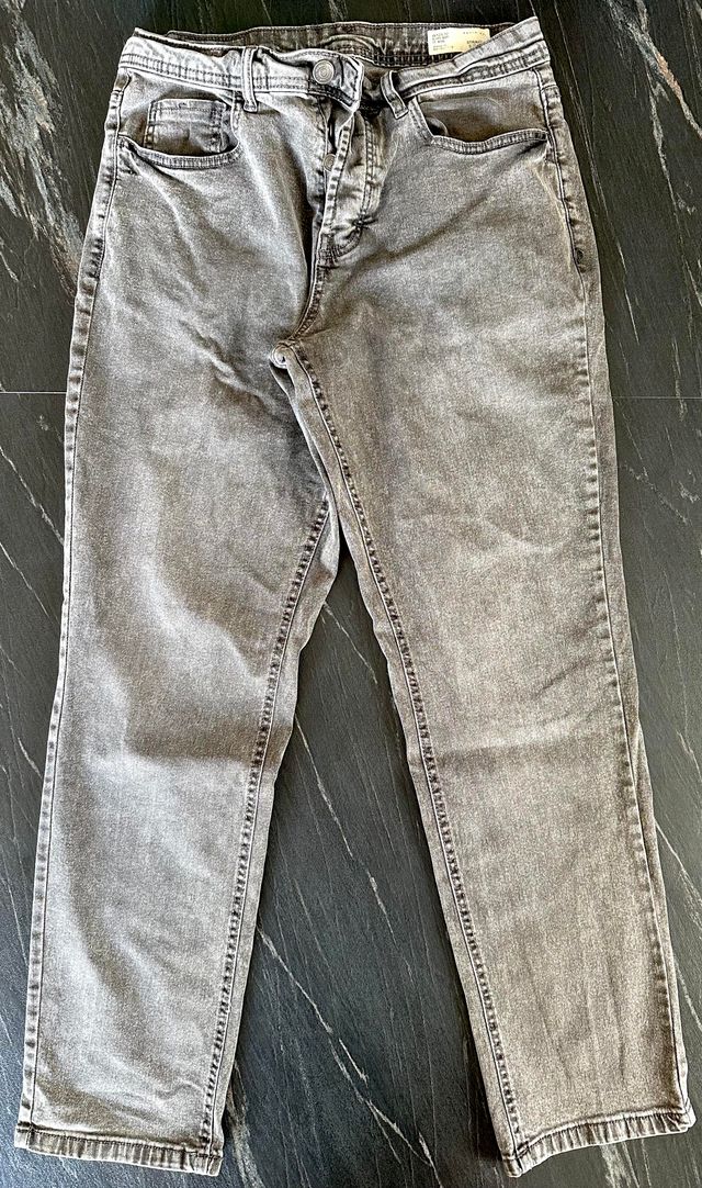Jeans Uomo Grigi Straight W32/L32 (IT 46)