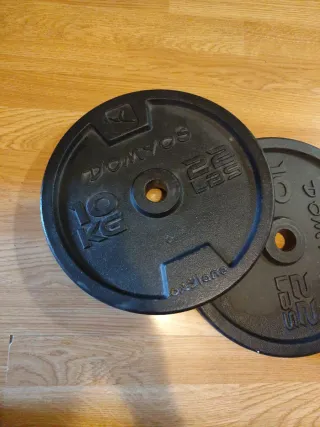 Discos Domyos 10 kg, diámetro 28 mm