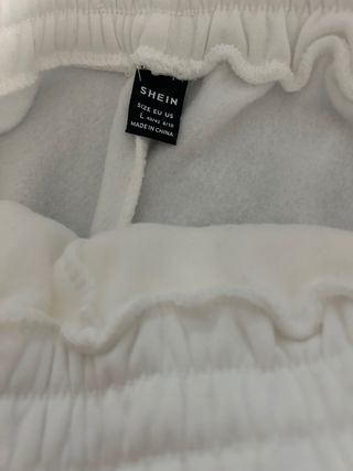 Pantaloni felpati bianchi East Hampton