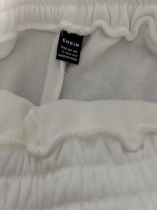 Pantaloni felpati bianchi East Hampton