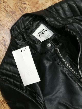 Cazadora Polipiel Zara Talla L.