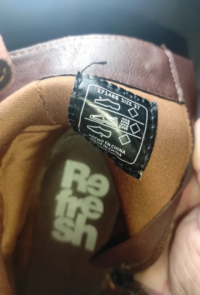 Botas Tejanas Refresh Talla 37 Camel