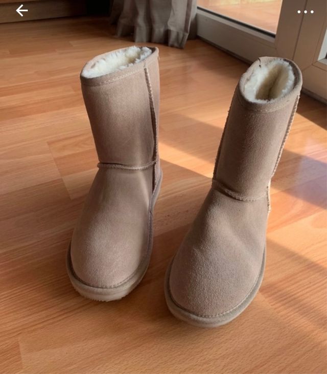 Botas Booroo Beige Talla 37 Sin Usar