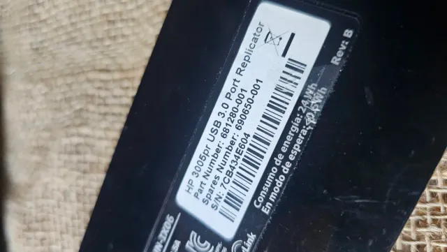 HP 3005pr - Replicador de Puerto USB 3.0