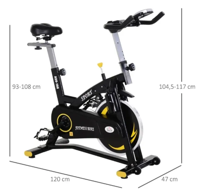 Bicicleta Estática Deportiva Negra