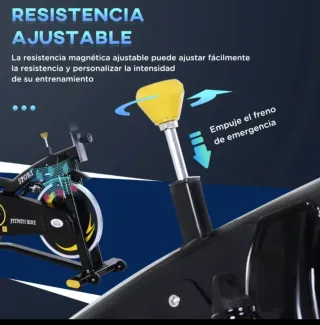Bicicleta Estática Deportiva Negra