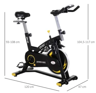 Bicicleta Estática Deportiva Negra