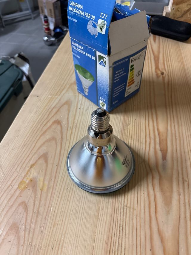 Lámpara Halógena PAR 38 80W Verde