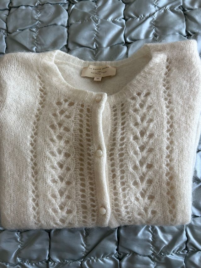 Cárdigan Sézane Blanco Talla XS