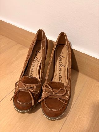Zapatos tacón marrón mujer talla 40 sin estrenar